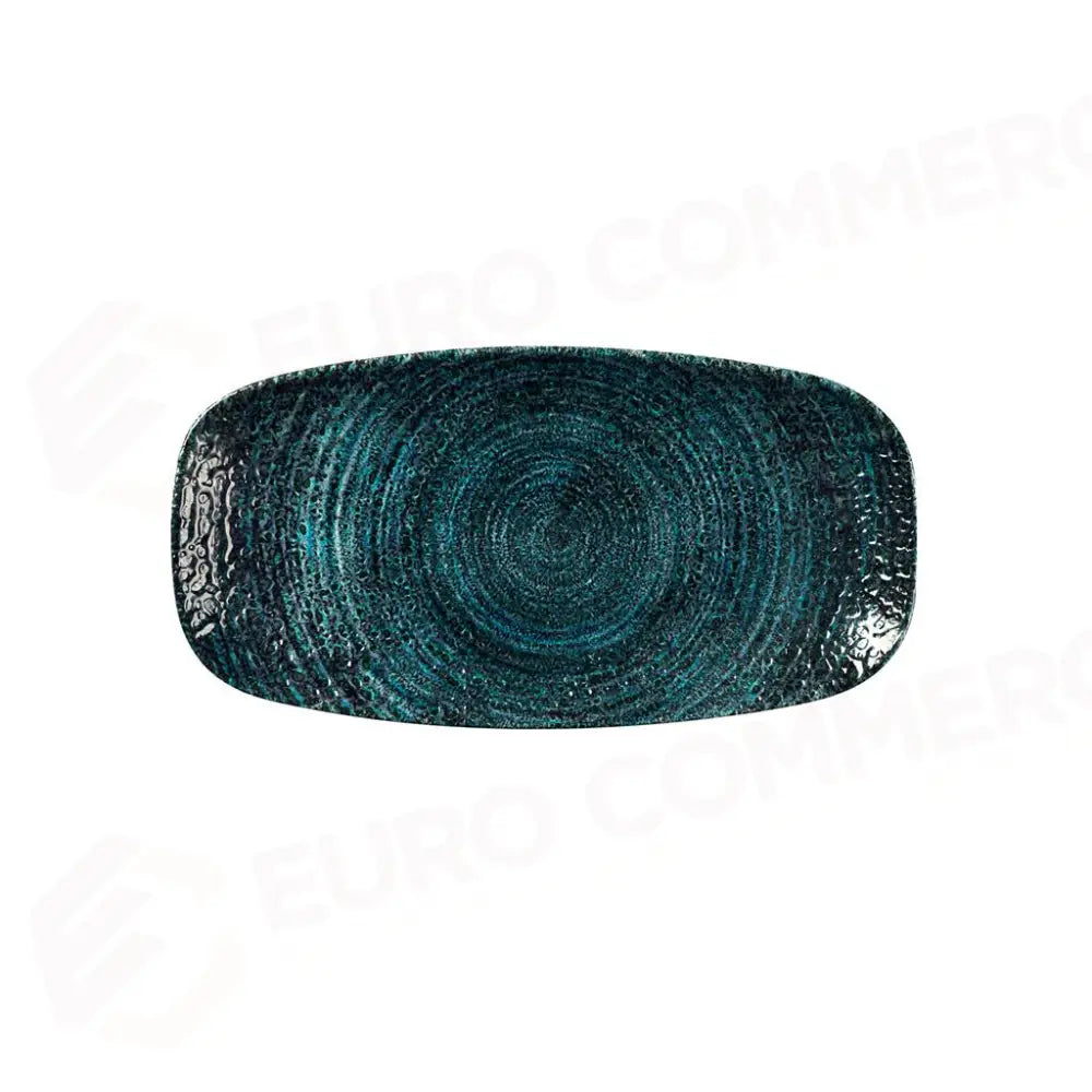 PIATTO RETTANGOLARE 20X12 CM STUDIO PRINTS HOMESPUN CHROMA MARINE HCBLXO71 CHURCHILL - 9782903 - MEDRI