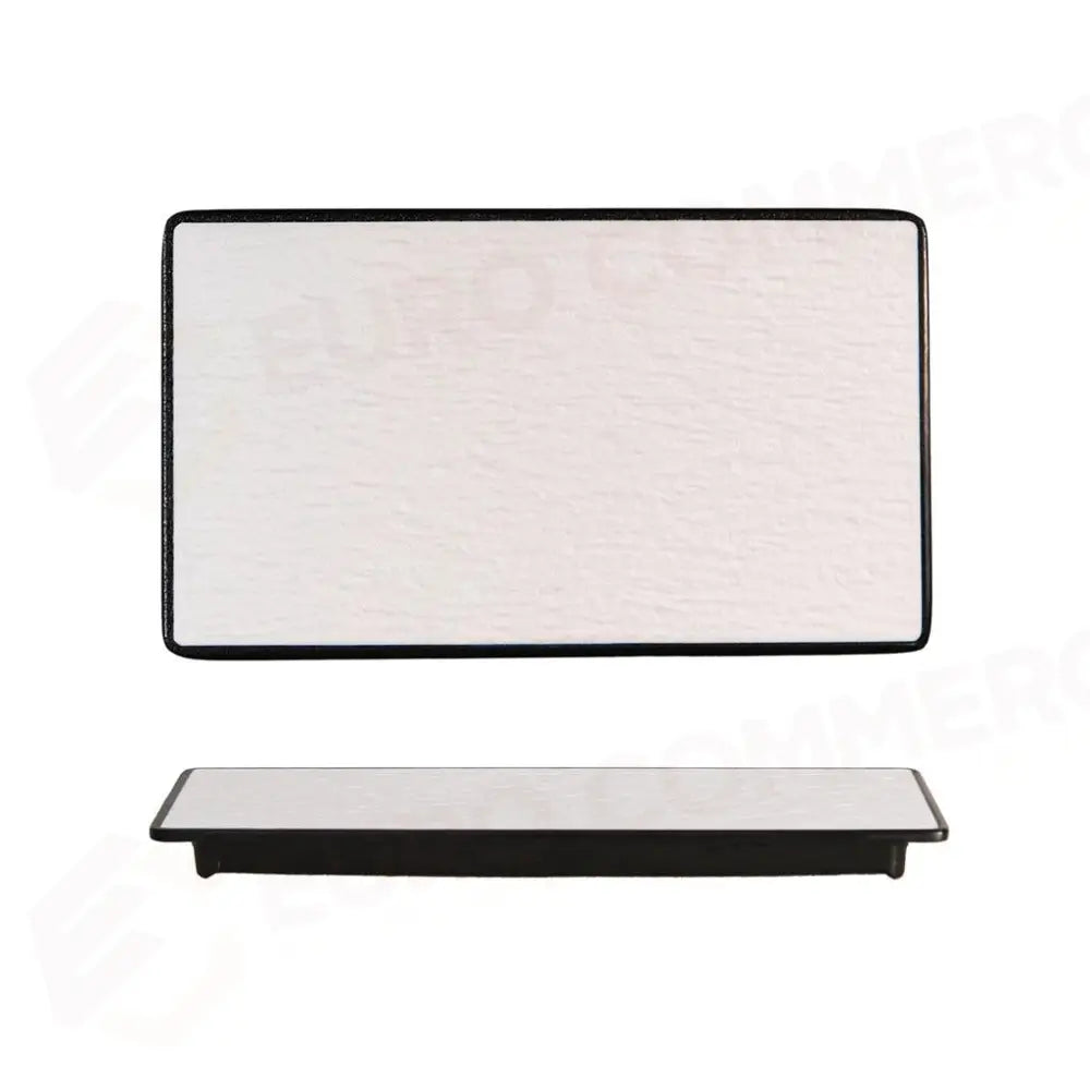 PIATTO RETTANGOLARE 26.5X13 CM MELAMINA WOODY WHITE/BLACK YML-7059-10.5 MEDRI - 13170209 - MEDRI