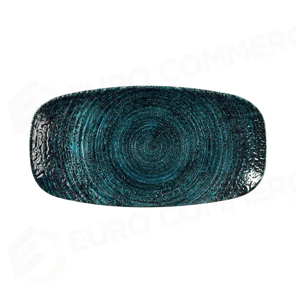 PIATTO RETTANGOLARE 27X12.7 CM STUDIO PRINTS HOMESPUN CHROMA MARINE HCBLXO101 CHURCHILL - 9782902 - MEDRI
