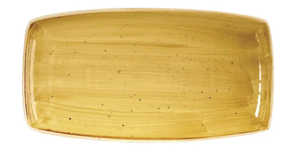 PIATTO RETTANGOLARE 29.5X15 CM STONECAST MUSTARD YELLOW SMSSOP111 CHURCHILL - 9780831 - MEDRI