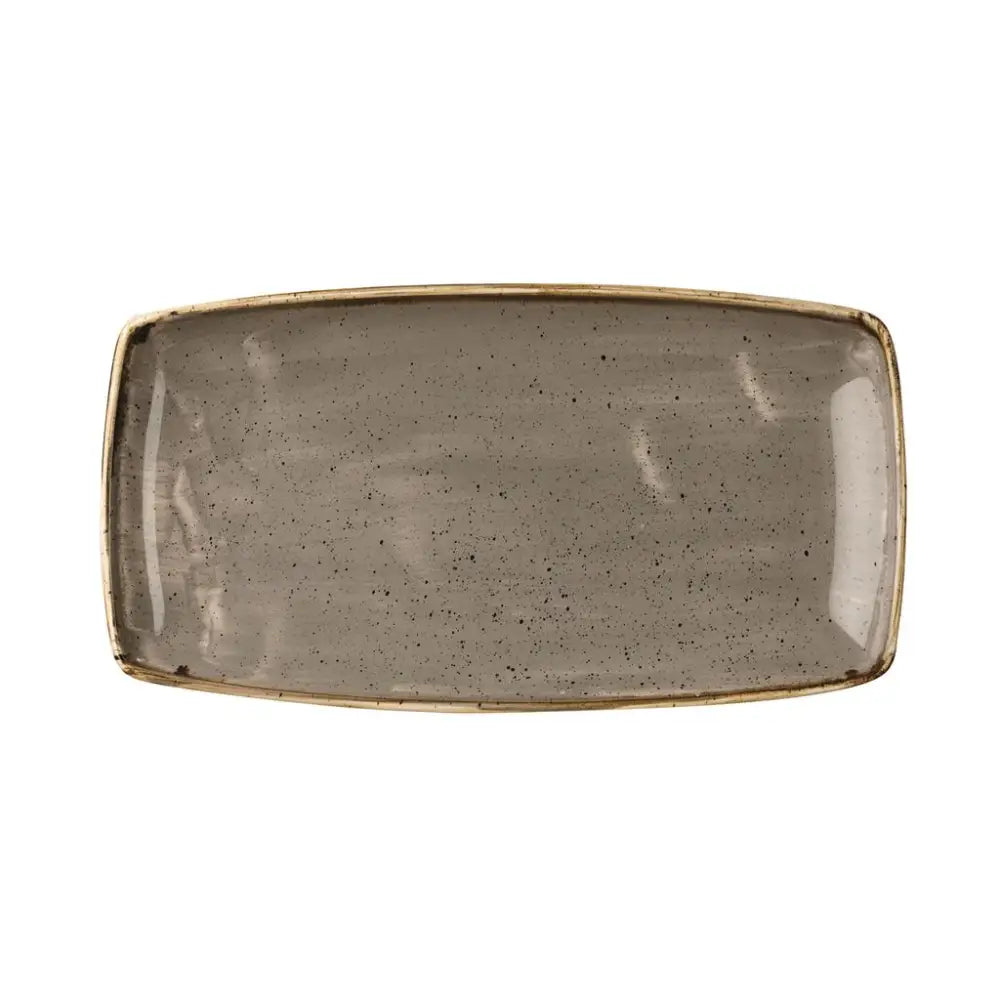PIATTO RETTANGOLARE 29.5X15 CM STONECAST PEPPERCORN GREY SPGSOP111 CHURCHILL - 9780771 - MEDRI