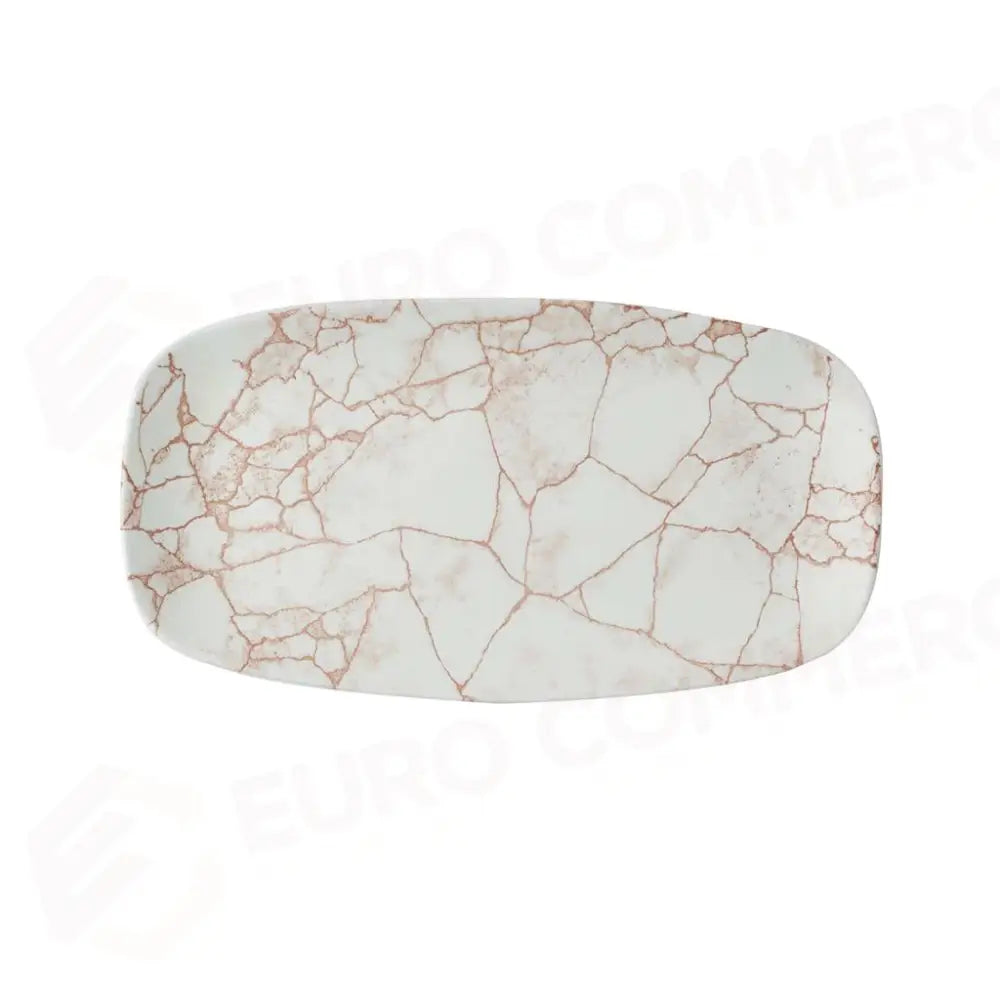 PIATTO RETTANGOLARE 29.5X15 CM STUDIO PRINTS KINTSUGI CORAL KTAMXO111 CHURCHILL - 9782582 - MEDRI