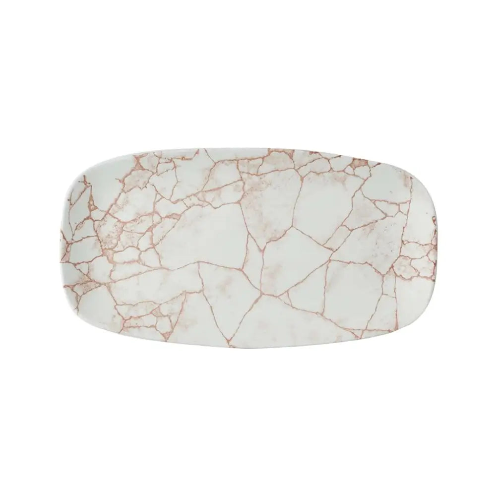 PIATTO RETTANGOLARE 29.5X15 CM STUDIO PRINTS KINTSUGI CORAL KTAMXO111 CHURCHILL - 9782582 - MEDRI