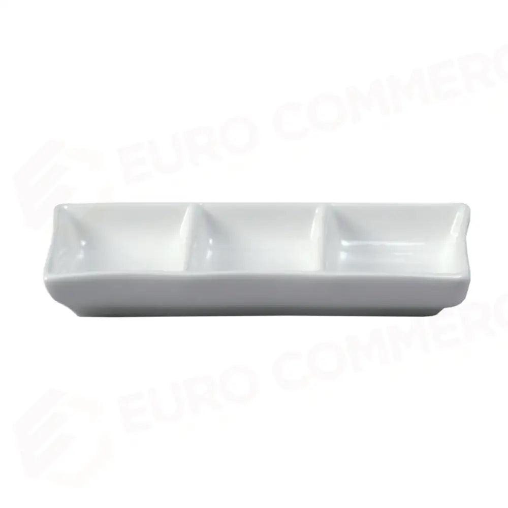 PIATTO RETTANGOLARE 3 SCOMPART 18X8 CM ANTIPASTIERE 1478 MEDRI - 11460042 - MEDRI