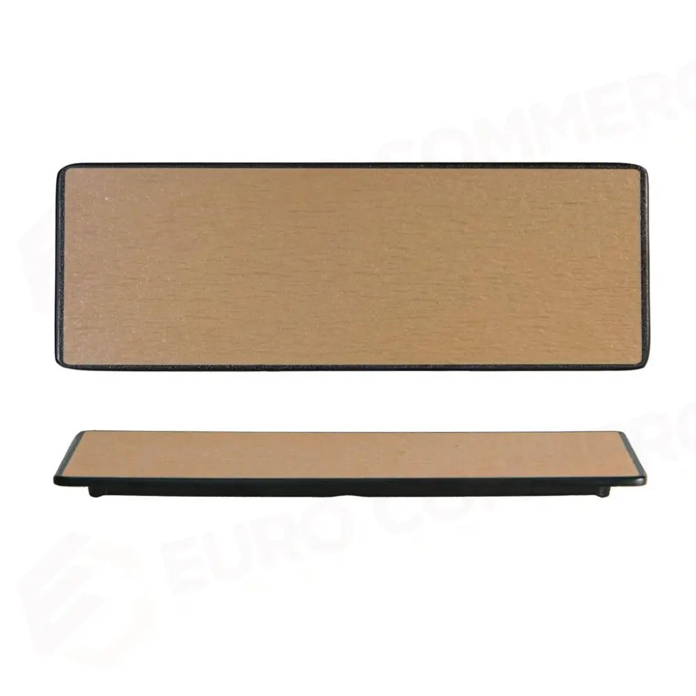 PIATTO RETTANGOLARE 33X11 CM MELAMINA WOODY BEIGE/BLACK YML-7058-13 MEDRI - 13170212 - MEDRI