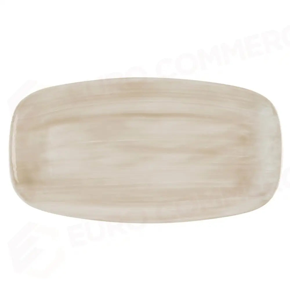 PIATTO RETTANGOLARE 35.5X18.9 CM CANVAS NATURAL STONECAST CSNTXO141 CHURCHILL - 9783204 - MEDRI