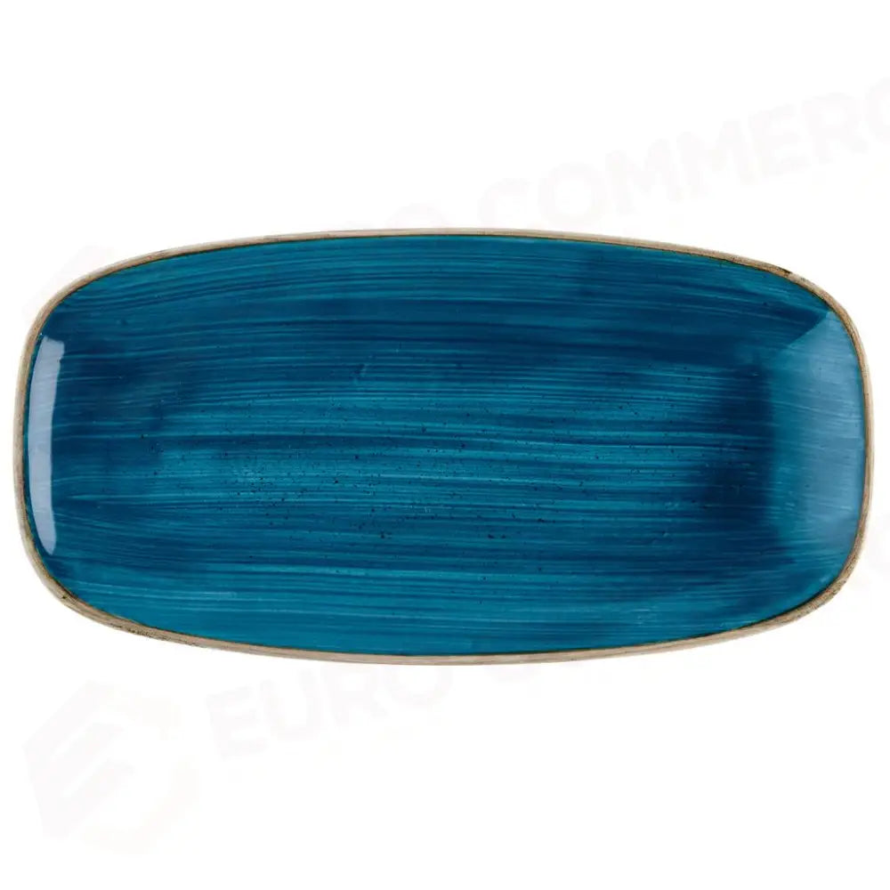 PIATTO RETTANGOLARE 35.5X18.9 CM JAVA BLUE STONECAST SNTSXO141 CHURCHILL - 9783285 - MEDRI