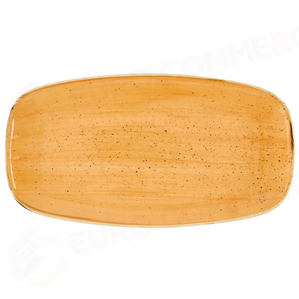 PIATTO RETTANGOLARE 35.5X18.9 CM TANGERINE STONECAST STGSXO141 CHURCHILL - 9783294 - MEDRI