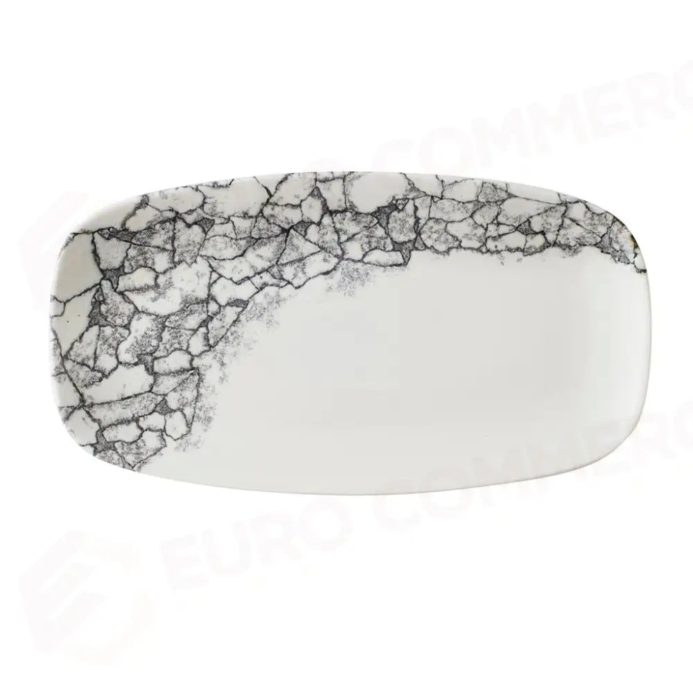 PIATTO RETTANGOLARE 35.5X19 CM STUDIO PRINTS KINTSUGI ACCENTS QUARTZ BLACK KAQBXO141 CHURCHILL - 9782906 - MEDRI