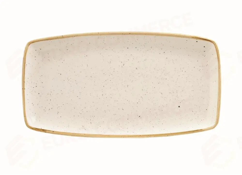 PIATTO RETTANGOLARE 35X18.5 CM STONECAST BARLEY WHITE SWHSOP141 CHURCHILL - 9780745 - MEDRI