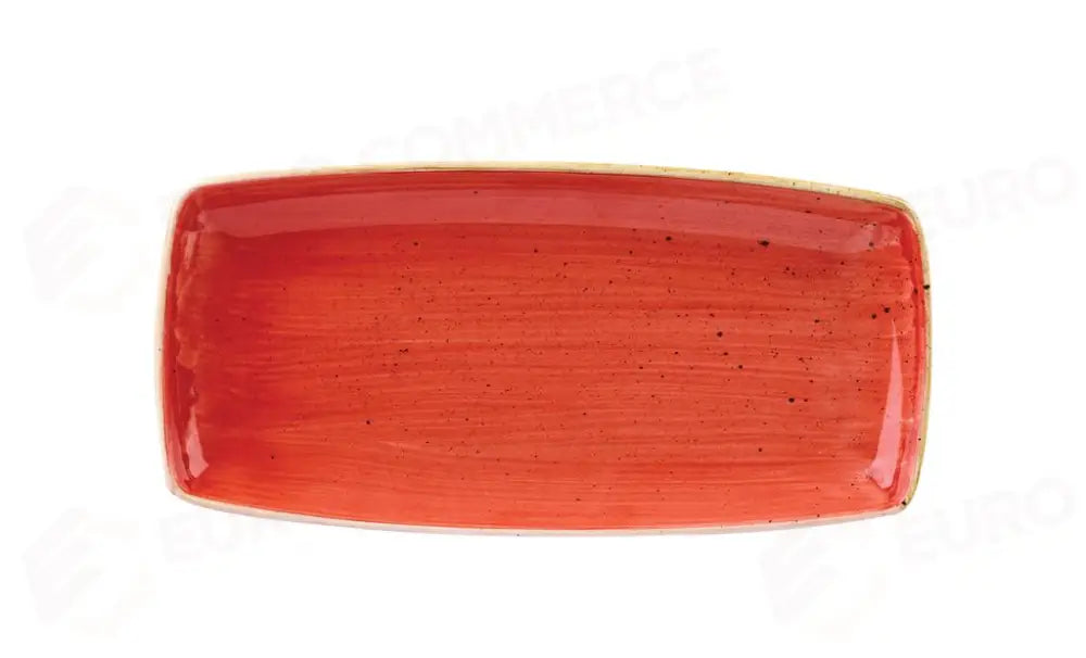 PIATTO RETTANGOLARE 35X18.5 CM STONECAST BERRY RED SBRSOP141 CHURCHILL - 9780985 - MEDRI