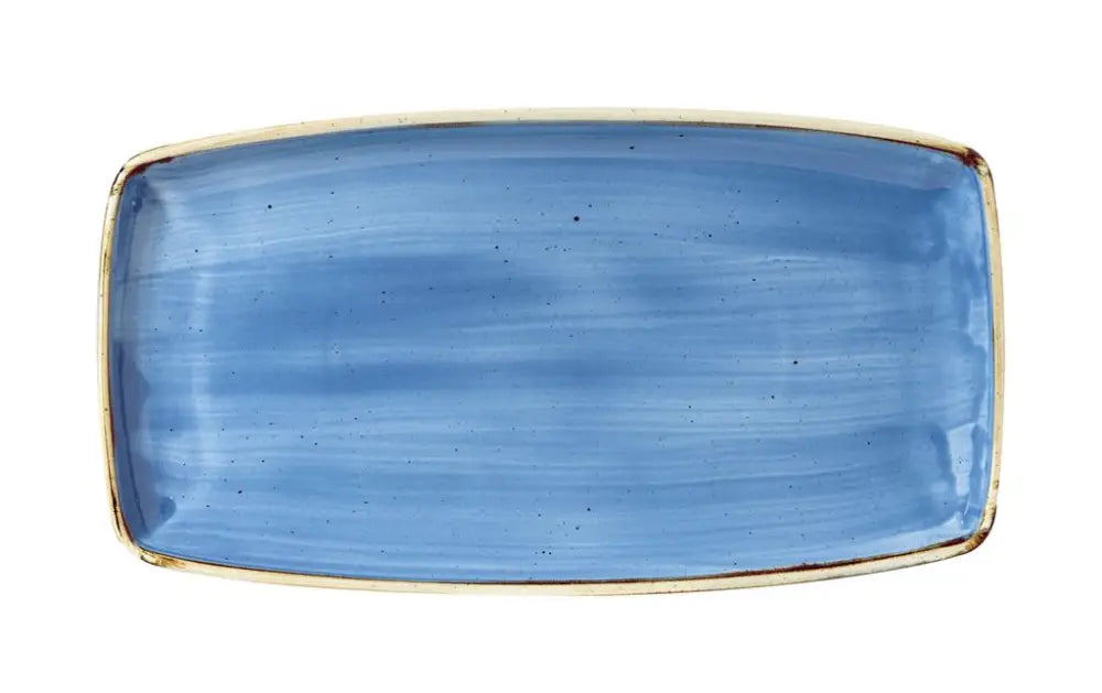 PIATTO RETTANGOLARE 35X18.5 CM STONECAST CORNFLOWER BLUE SCFSOP141 CHURCHILL - 9780873 - MEDRI