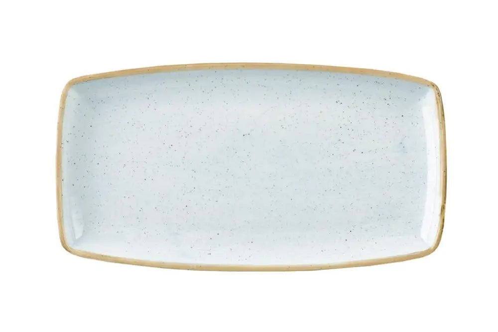 PIATTO RETTANGOLARE 35X18.5 CM STONECAST DUCK EGG BLUE SDESOP141 CHURCHILL - 9780720 - MEDRI