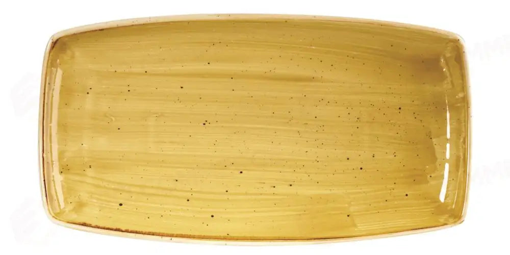 PIATTO RETTANGOLARE 35X18.5 CM STONECAST MUSTARD YELLOW SMSSOP141 CHURCHILL - 9780856 - MEDRI