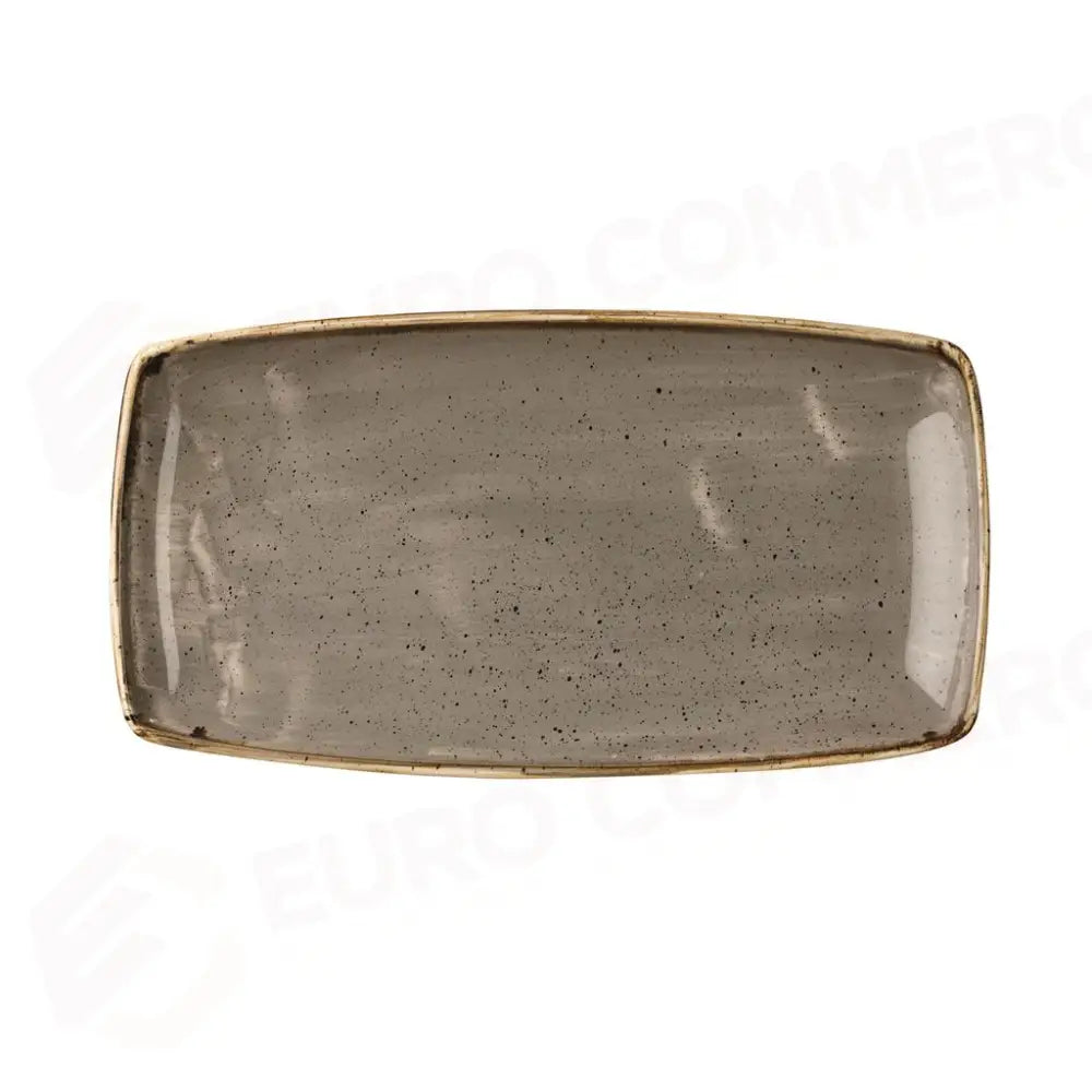 PIATTO RETTANGOLARE 35X18.5 CM STONECAST PEPPERCORN GREY SPGSOP141 CHURCHILL - 9780770 - MEDRI