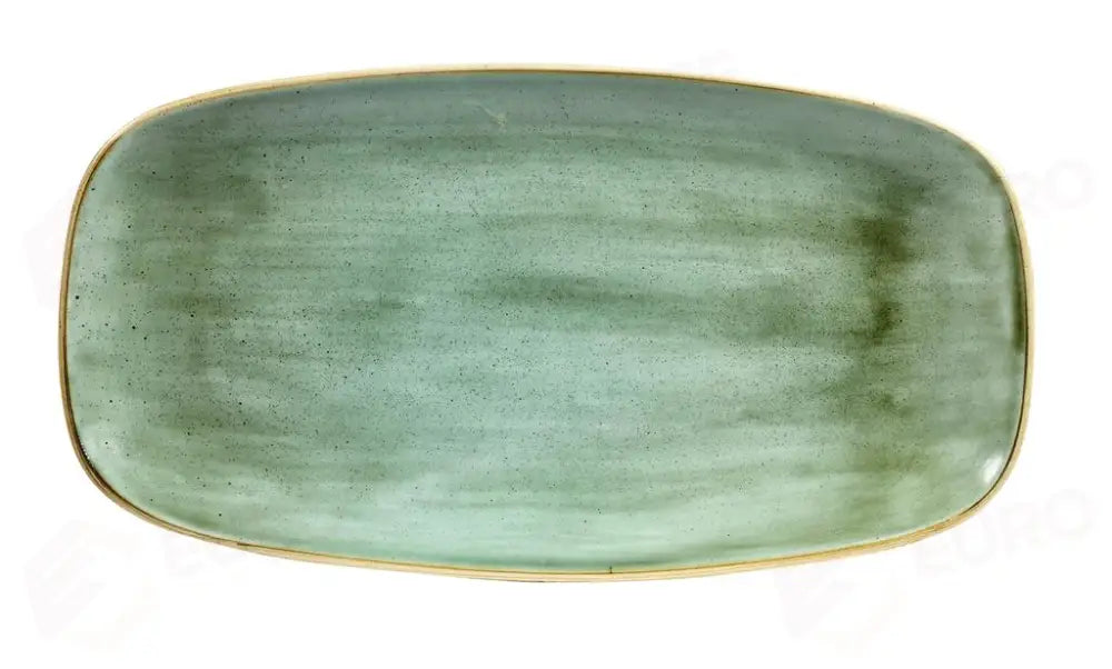 PIATTO RETTANGOLARE 35X18.5 CM STONECAST SAMPHIRE GREEN SSGSXO141 CHURCHILL - 9781149 - MEDRI