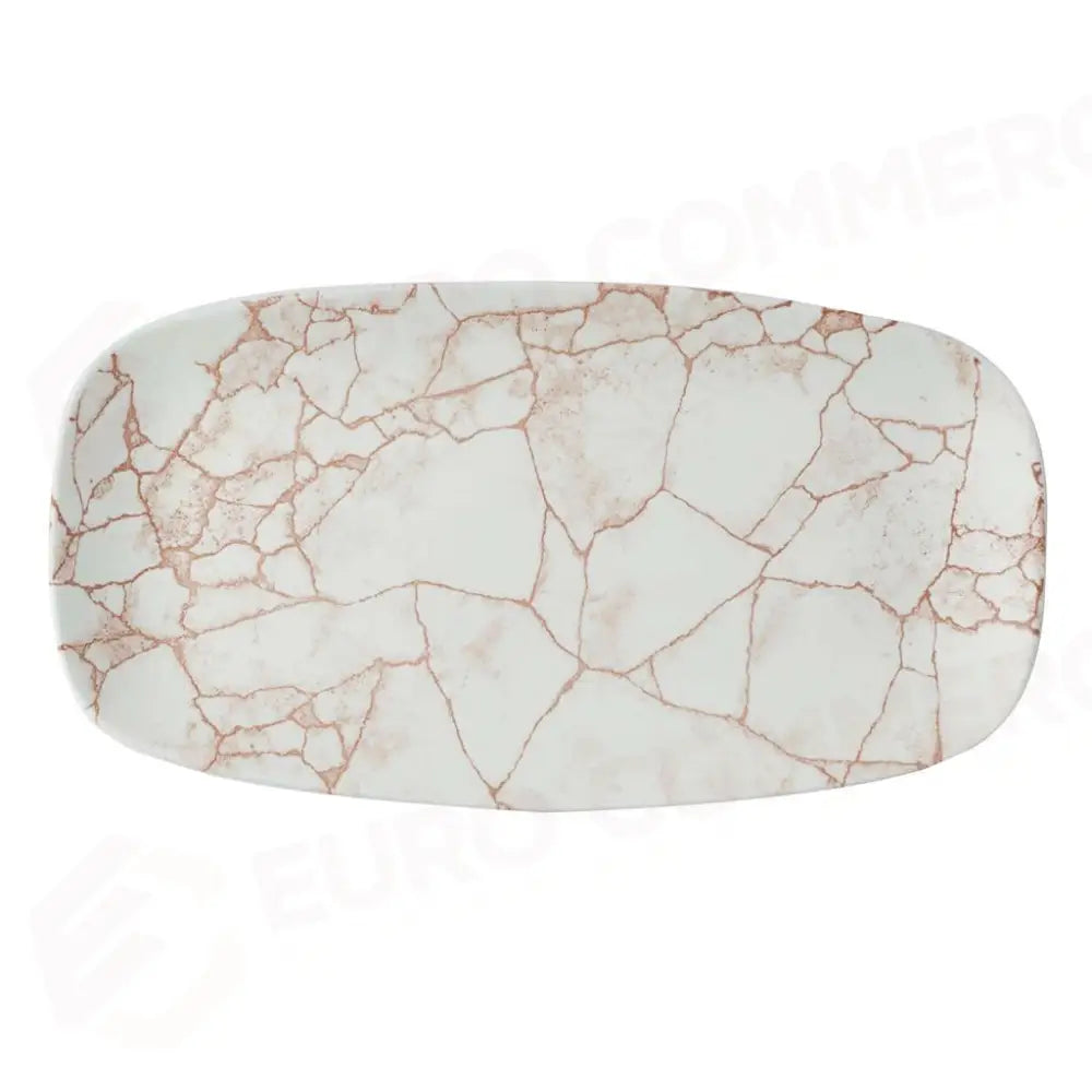 PIATTO RETTANGOLARE 35X18.5 CM STUDIO PRINTS KINTSUGI CORAL KTAMXO141 CHURCHILL - 9782581 - MEDRI