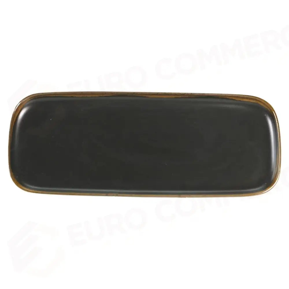 PIATTO RETTANGOLARE 37X13CM UNIVERSAL GLOOMY NERO COSTA VERDE - 10260430 - MEDRI