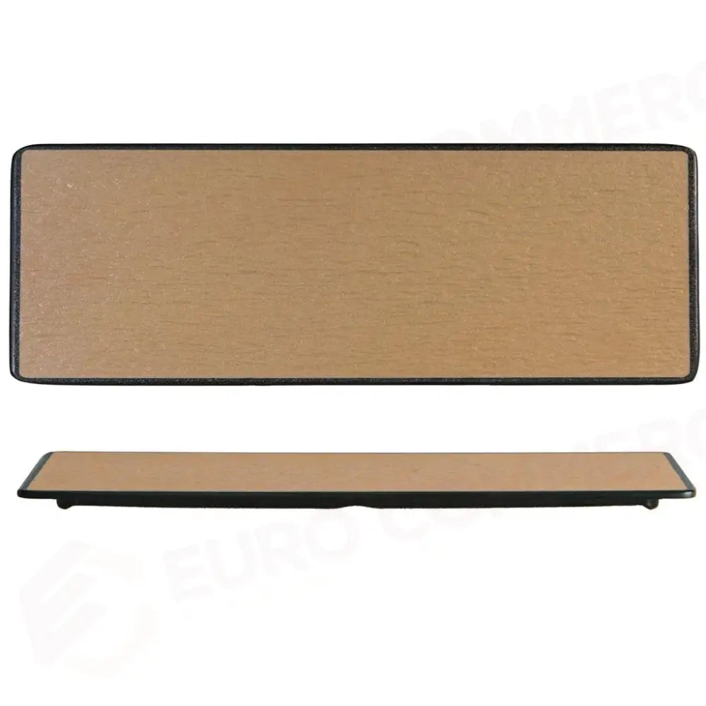 PIATTO RETTANGOLARE 38X11 CM MELAMINA WOODY BEIGE/BLACK YML-7058-15 MEDRI - 13170214 - MEDRI