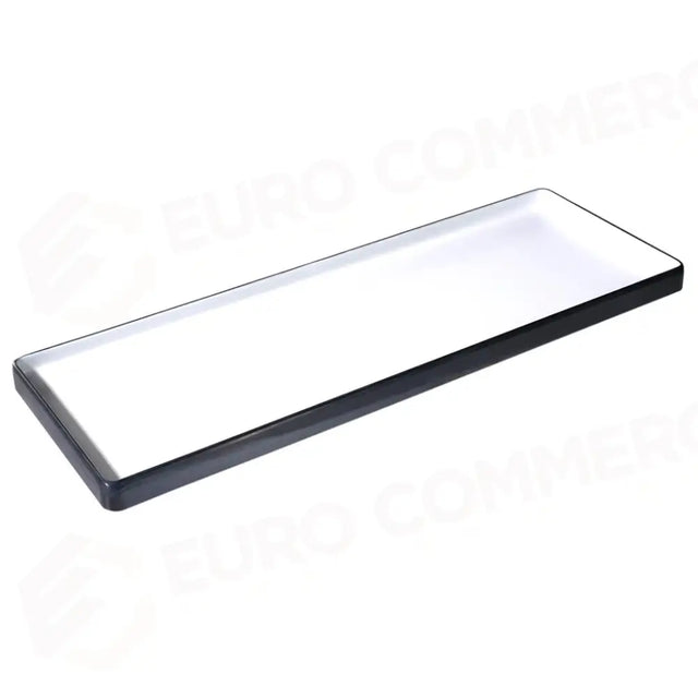 ASSIETTE RECTANGULAIRE 50X18 CM MÉLAMINE BICOLORE BLANC/NOIR YML-P200 MEDRI - 13170162 - MEDRI