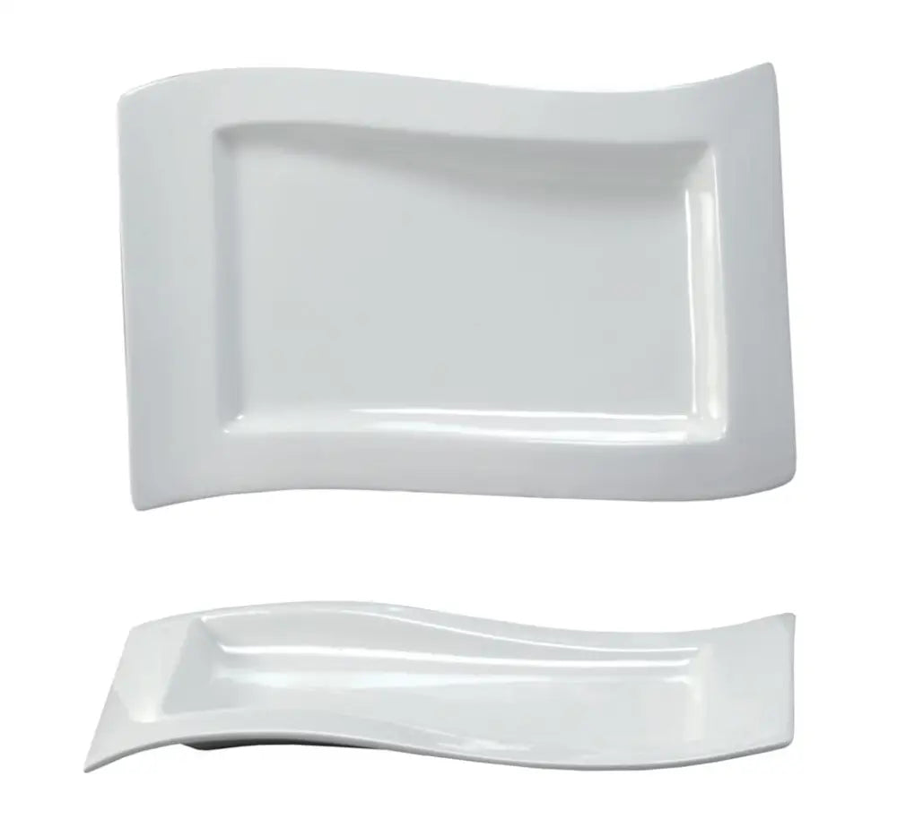 PIATTO RETTANGOLARE ONDA 39X25 CM PLATES 2013 MEDRI - 11460008 - MEDRI