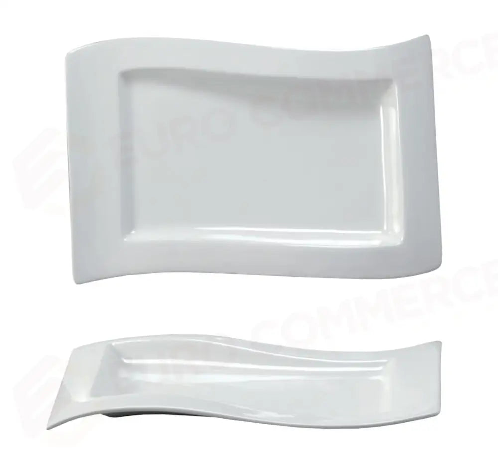 PIATTO RETTANGOLARE ONDA 39X25 CM PLATES 2013 MEDRI - 11460008 - MEDRI