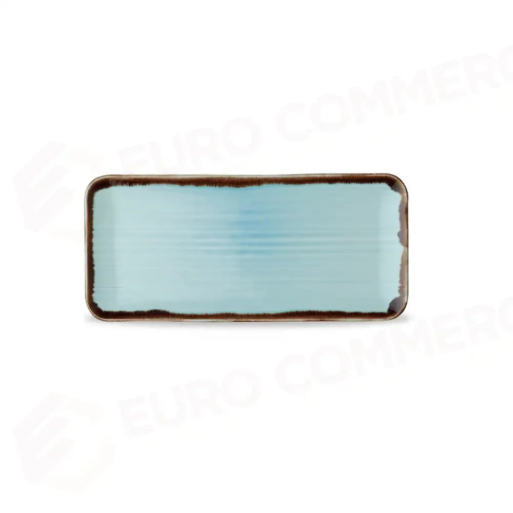 PIATTO RETTANGOLARE ORGANIC 27X16 CM HARVEST TURQUOISE HVTQDOB11 DUDSON - 9782509 - MEDRI