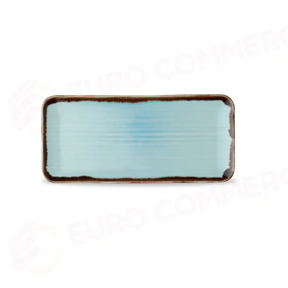 PIATTO RETTANGOLARE ORGANIC 34,6X15,6 CM HARVEST TURQUOISE HVTQDOB21 DUDSON - 9782508 - MEDRI