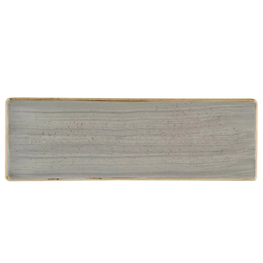 PIATTO RETTANGOLARE TASTING 32.3X10.5 CM PEPPERCORN GREY STONECAST SPGSOF331 CHURCHILL - 9783175 - MEDRI