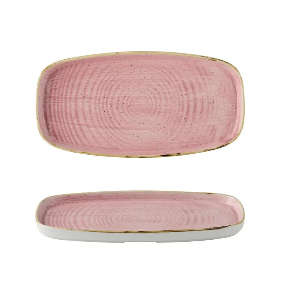 PIATTO RETTANGOLARE WALLED 30X15.4 CM STONECAST PETAL PINK SPPSWO291 CHURCHILL - 9782926 - MEDRI