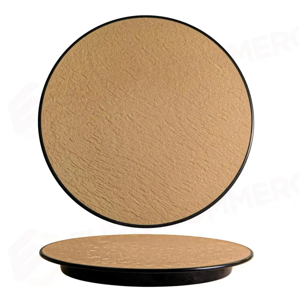 PIATTO TONDO 30 CM MELAMINA WOODY BEIGE/BLACK YML-7063-12 MEDRI - 13170206 - MEDRI