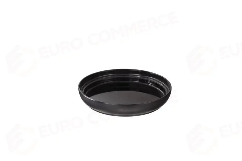 PIATTO TONDO NERO IN MELAMINA NERO - Ø34X5,3H - T8281 - LEONE - MELAMINA NERA