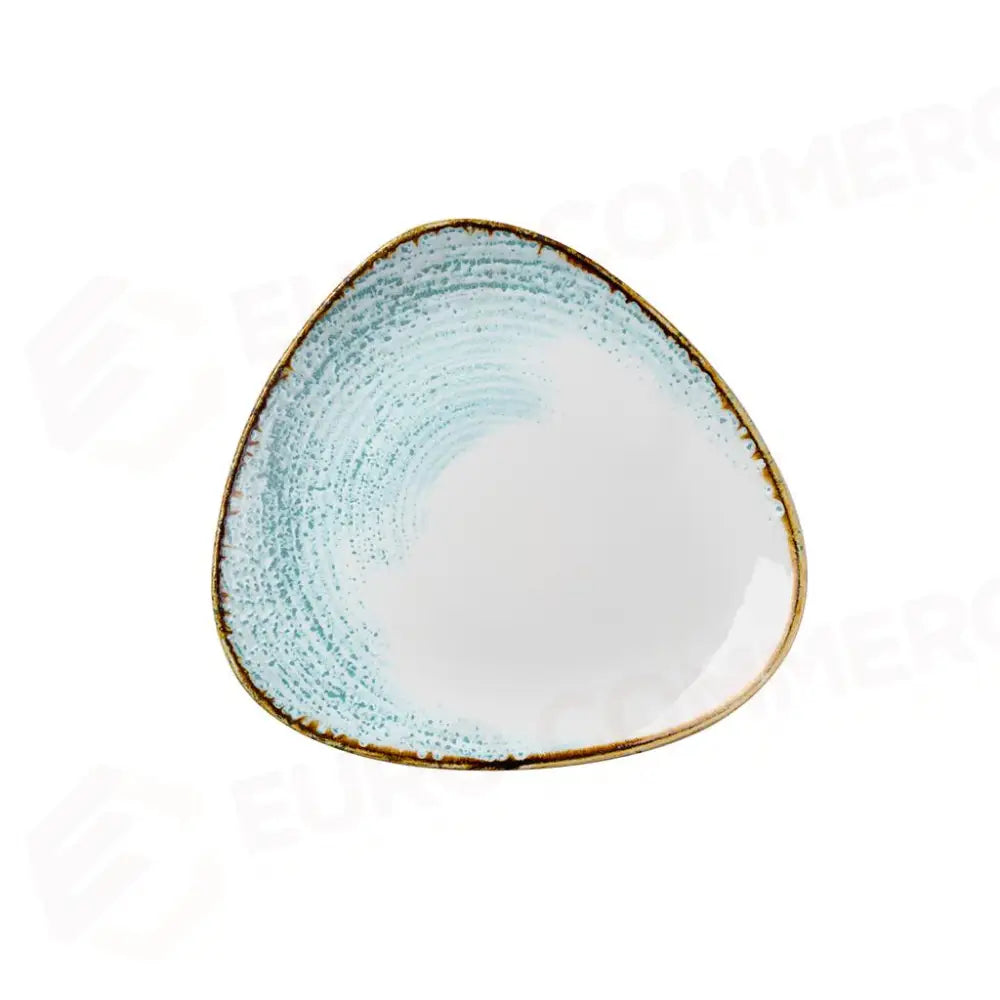 PIATTO TRIANGOLARE 19.2 CM STUDIO PRINTS HOMESPUN ACCENTS AQUAMARINE HAAMTR71 CHURCHILL - 9782889 - MEDRI