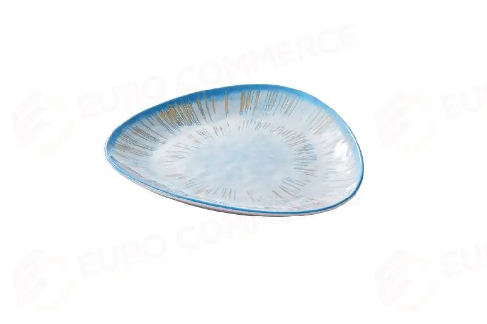 PIATTO TRIANGOLARE OCEANO AZZURRO - 26,5X26,5X2,5 CM - T8680 - LEONE - MELAMINA COLOR