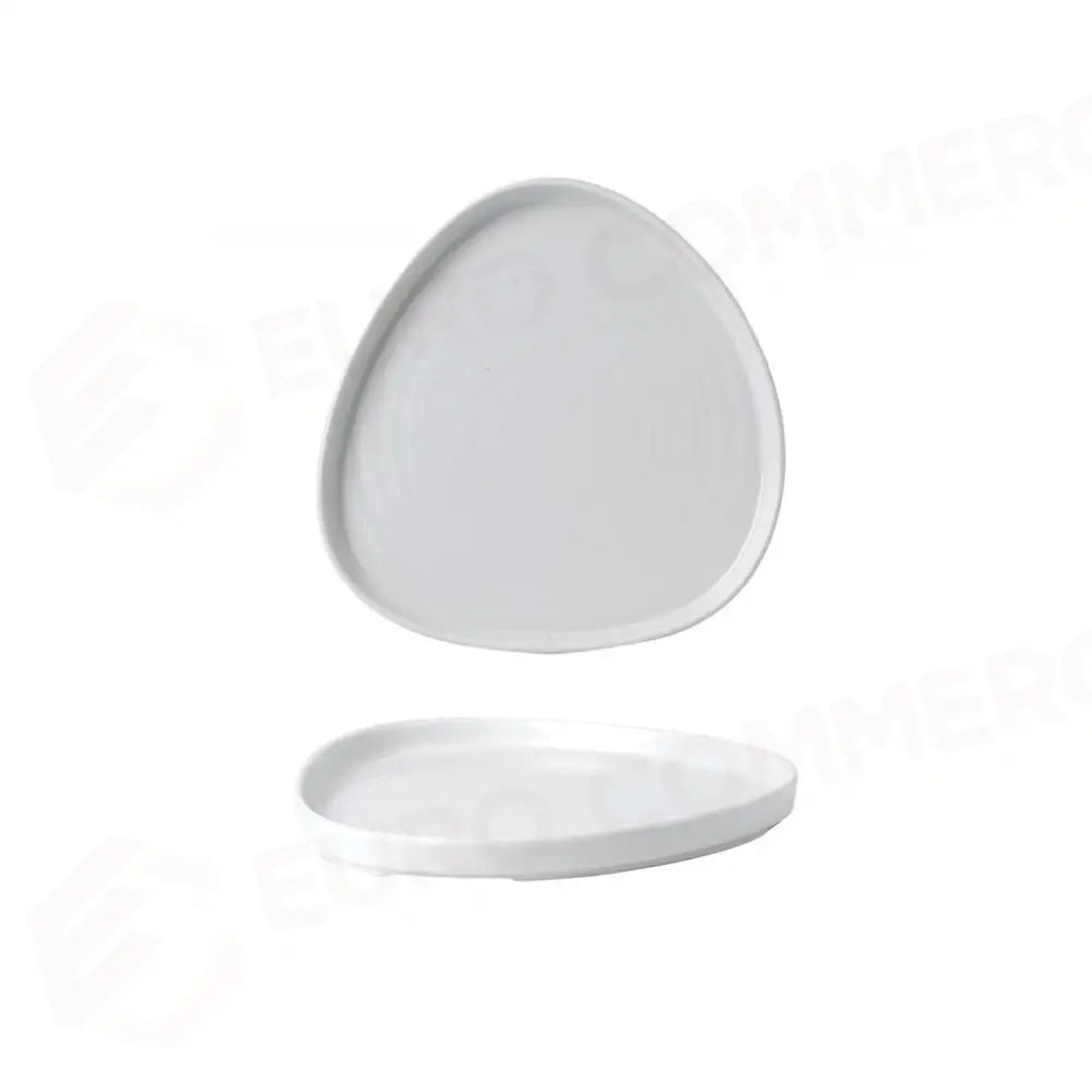 PIATTO TRIANGOLARE WALLED 26 CM WHITE WHWT271 CHURCHILL - 9782122 - MEDRI