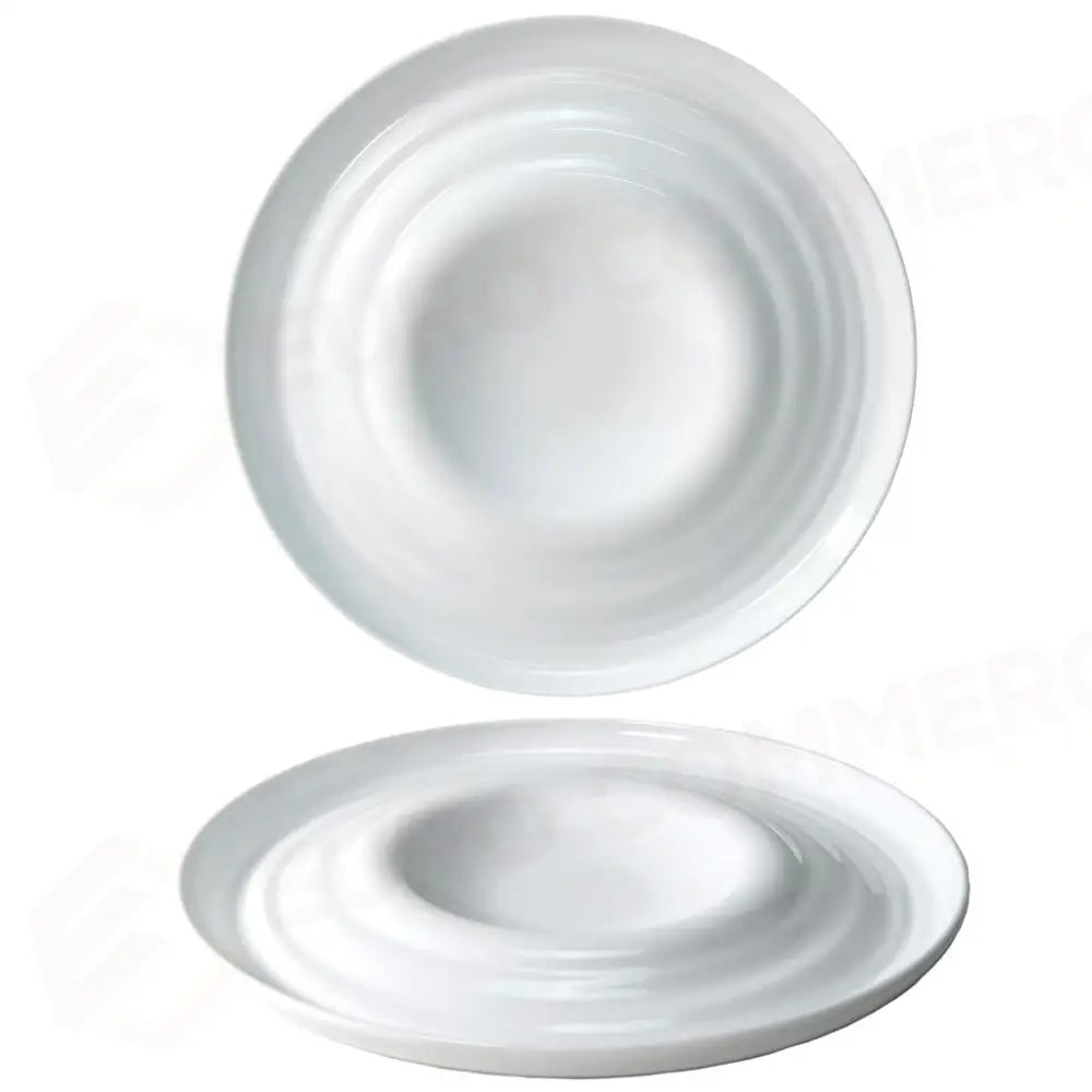 PIATTO WAVE 30 CM AGMA WHITE COSTA VERDE - 10260403 - MEDRI