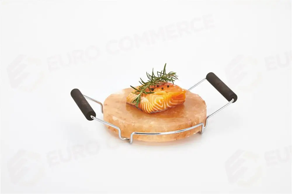 PIETRA SALE ROSA TONDA CON SUPPORTO INOX 20 CM 99301 BISETTI - 0400125 - MEDRI