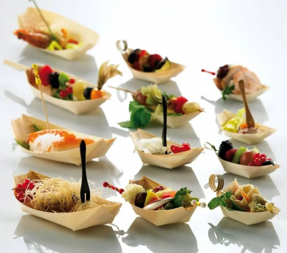 PIROGHE IN LEGNO NATURALE - 22,5X8,5X2 CM - S0049 - LEONE - FINGER FOOD IN LEGNO