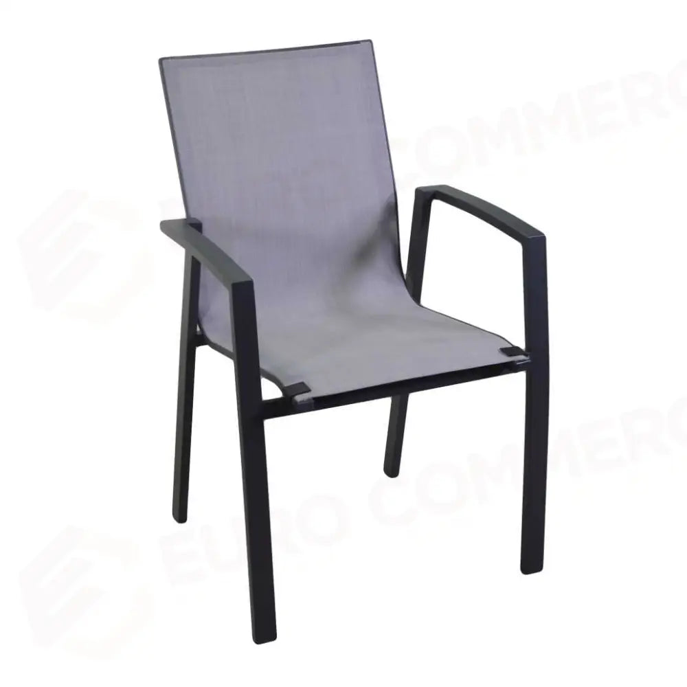 POLTRONA ALLUMINIO DOVER ANTRACITE CM61X57H89 - 6462600000 - VACCHETTI