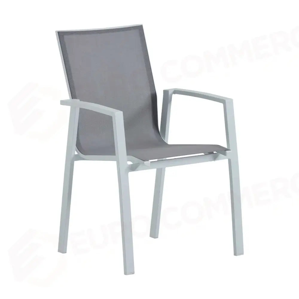 POLTRONA ALLUMINIO DOVER BIANCO CM61X57H89 - 6462590000 - VACCHETTI