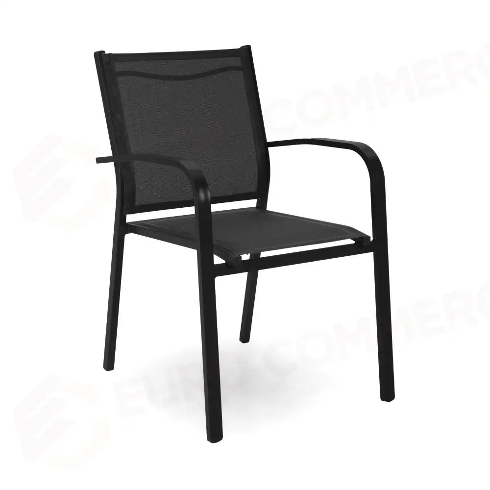 POLTRONA ALLUMINIO SULLIVAN IMPILABILE ANTRACITE CM61X56H43/60/84 - 6457960000 - VACCHETTI