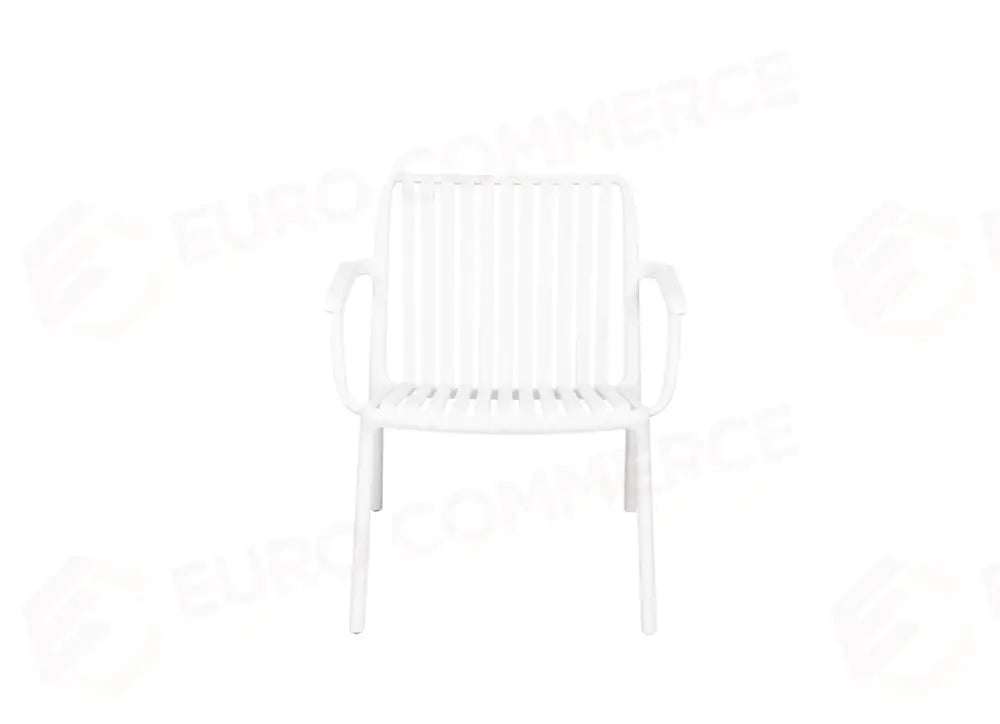 POLTRONA BALCONY SET VALENCIA IN POLIPROPILENE CON FIBRA DI VETRO - BIANCO