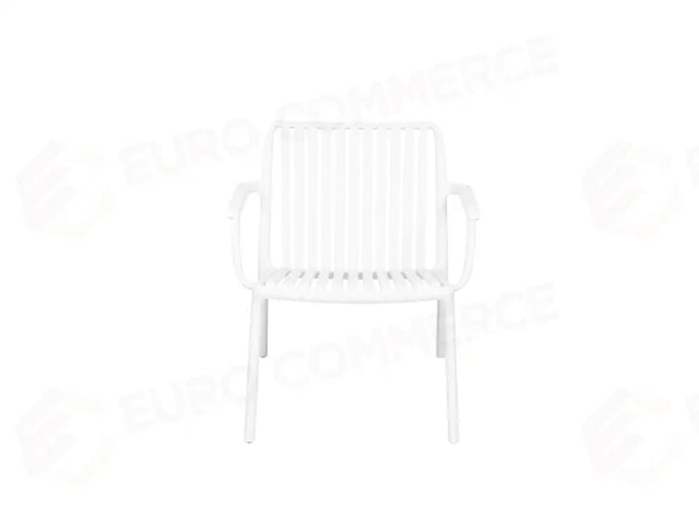 POLTRONA BALCONY SET VALENCIA IN POLIPROPILENE CON FIBRA DI VETRO - BIANCO CC76B - GREENWOOD