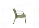 POLTRONA BALCONY SET VALENCIA IN POLIPROPILENE CON FIBRA DI VETRO - VERDE