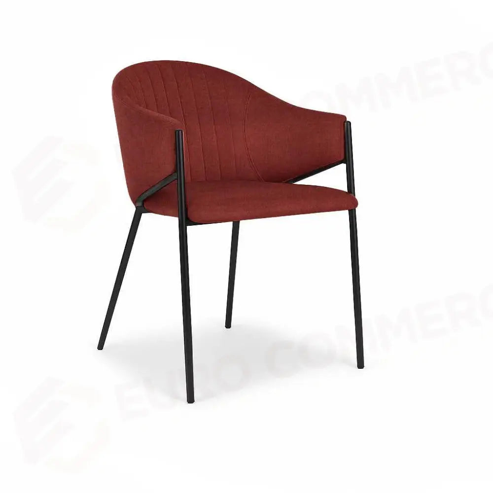 POLTRONA TESSUTO IRINA MATTONE STRUTTURA NERO CM48X54H49/82 - 2813120000 - VACCHETTI
