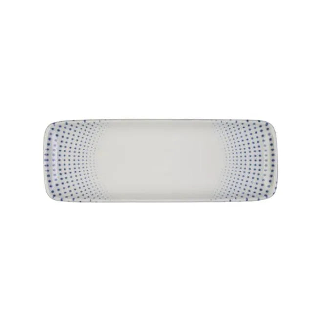 HARMONY BLUE QUADRO RECTANGULAR PLATE 30 CM (30 * 11) - 20307-151630 - ID FINE