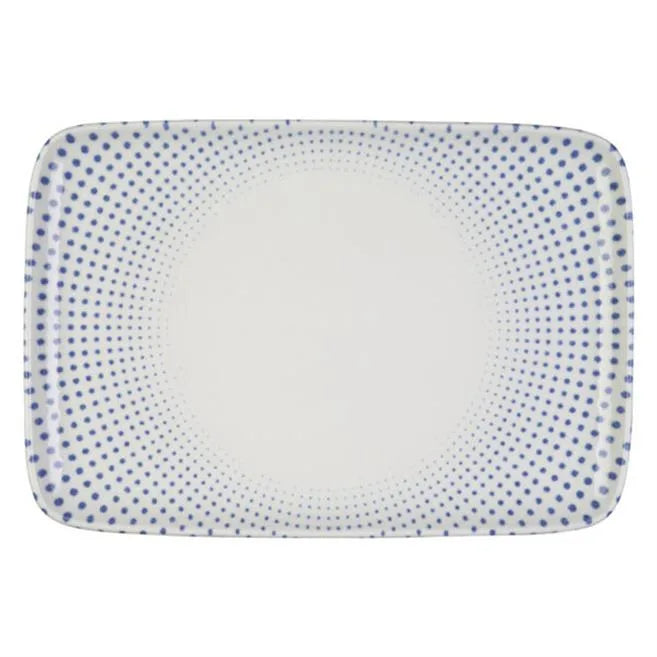 HARMONY BLUE QUADRO RECTANGULAR PLATE 37 CM (33 * 23) - 20307-151637 - ID FINE