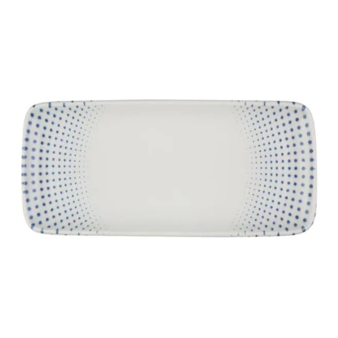 HARMONY BLUE QUADRO RECTANGULAR PLATE 35 CM (34 * 16) - 20307-151635 - ID FINE