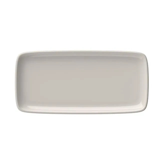 TRANSPARENT QUADRO RECTANGULAR PLATE 35 CM (34 * 16) - 10000-151635 - ID FINE