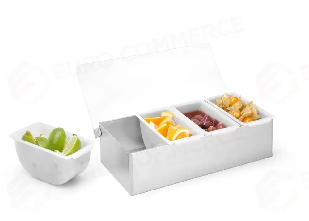 PORTACONDIMENTI DA BAR BARUP 5 CONTENITORI 375X140X(H)90MM - 552100